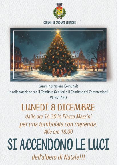 Accensione albero di Natale