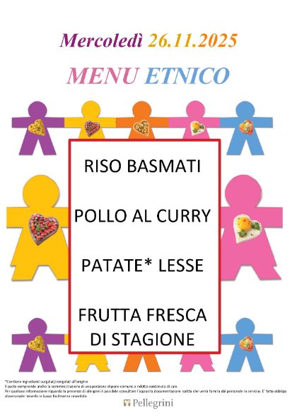 MENU' ETNICO, RISTORAZIONE SCOLASTICA