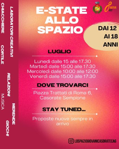 E-STATE ALLO SPAZIO