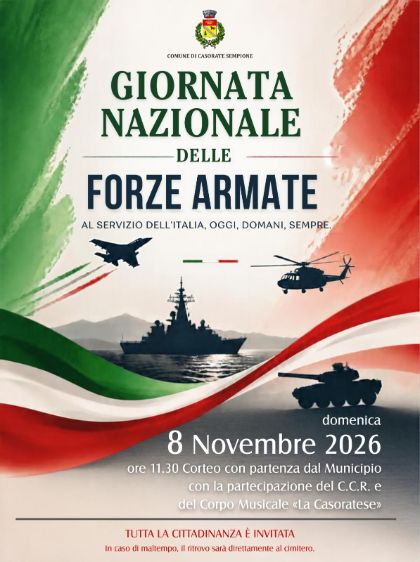 GIORNATA NAZIONALE DELLE FORZE ARMATE