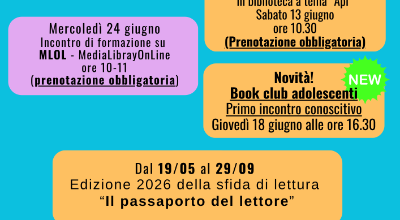 newsletter eventi biblioteca giugno