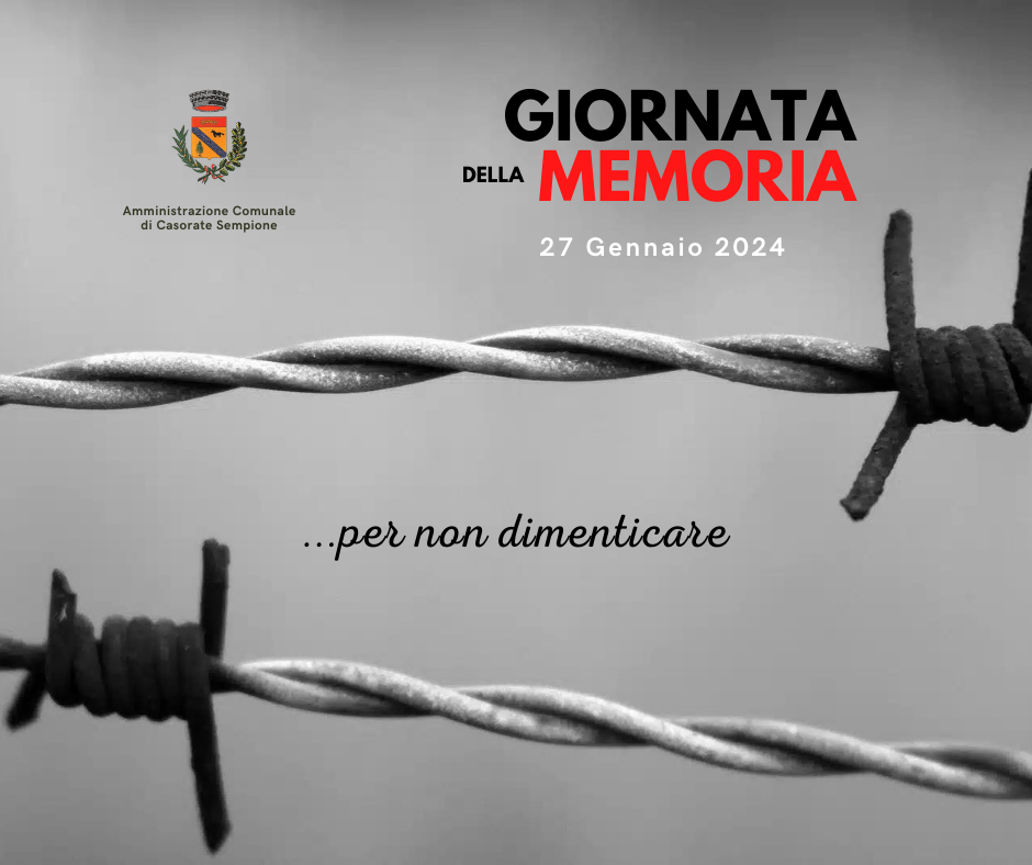 Giornata della memoria - 27 gennaio 2024